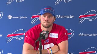 Josh Allen speaks at first day of Bills training camp