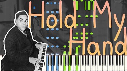 Thomas "Fats" Waller - Hold My Hand 1938 (Harlem Stride Piano Synthesia)