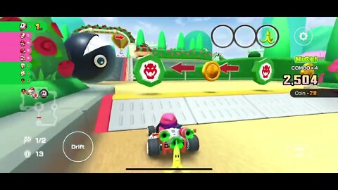 Mario Kart Tour - DS Peach Gardens T Gameplay