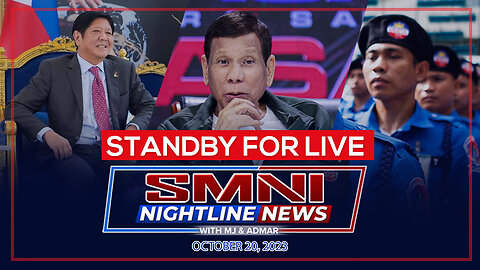 SMNI Nightline News with Admar Vilando & MJ Mondejar | October 20, 2023