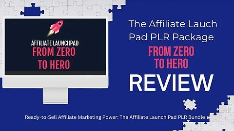 The Affiliate Lauch Pad PLR Package Review l Ready-to-Sell Affiliate Marketing Power