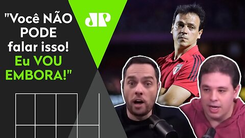 "O Fernando Diniz O QUÊ??!" Repórter ABANDONA programa após opinião de comentarista!