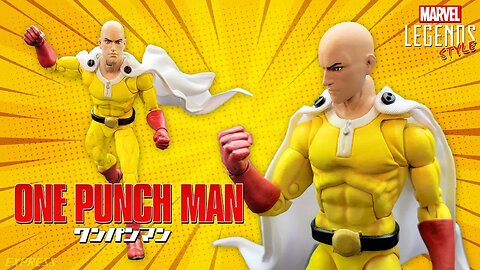 Custom Marvel Legends Style One Punch Man - Saitama - Action Figure