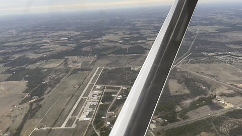 Flying over Bridgeport, Texas