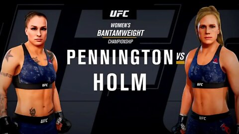 EA Sports UFC 3 Gameplay Holly Holm vs Raquel Pennington