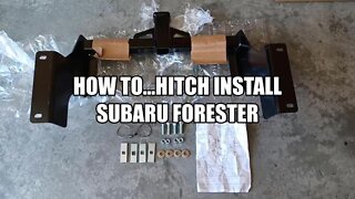 Aftermarket hitch (Draw-tight) HOW TO INSTALL/ 2009-11 Subaru Foresters