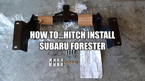 Aftermarket hitch (Draw-tight) HOW TO INSTALL/ 2009-11 Subaru Foresters