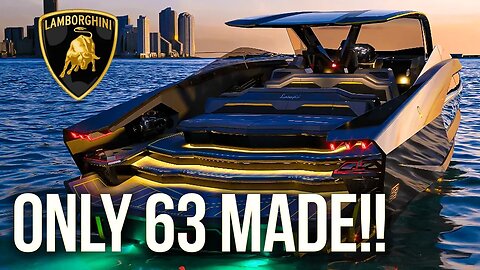 Experience Luxury and Speed on the $4.5 Million Lamborghini 63 Yacht | Only 63 Made!