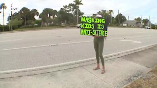 Palm Beach County parents protest school district's mask policy