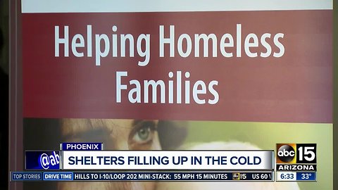 Shelters at capacity amid freezing temperatures