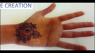 Latest Arabic mehndi design