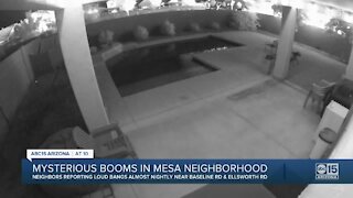 Mysterious booms in Mesa neighborhood