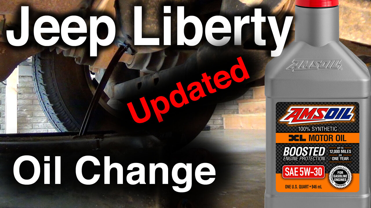Jeep Liberty Oil Change AMSOIL XL 5W30 Synthetic Oil and Engine
