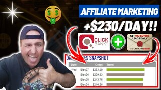 Earn $230/Day With CLICKBANK Affiliate Marketing! (Make Money Online 2022) #shorts