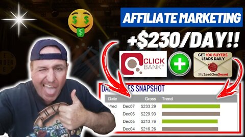 Earn $230/Day With CLICKBANK Affiliate Marketing! (Make Money Online 2022) #shorts