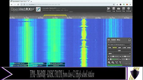 TPM - PK6WBJ - KNHC FM DX, good conditions with a class C1 transmitter