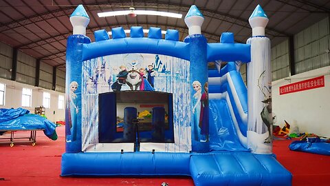 Frozen Bouncer Slide #inflatablefactory #inflatable #slide #bouncer #inflatablesupplier #jumping