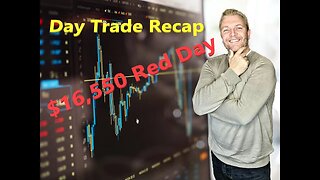 RED Day Trade Recap -$16,550