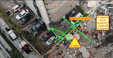 Champlain Towers Collapse Building Code column position off by 50 DEGREES BMA was NOT an OPTION