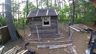 Garden Work & Putting Rustic Siding On Chicken Coop