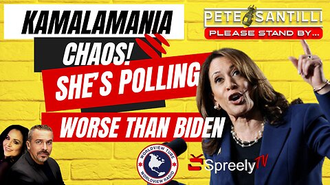 KAMALAMANIA CHAOS! She’s Polling WORSE Than Biden [Pete Santilli Show #4158-8AM]