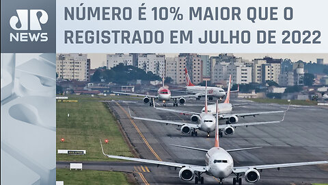 Setor aéreo movimentou 8,4 milhões de passageiros em julho, diz Anac