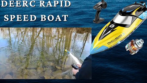 DEERC Brushless RC Boat, 30+ mph Fast Remote Control Boats with Never Capsize&Low Battery Alarm