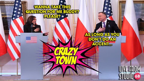 Kamala Harris Asks the Polish President to Bail Her Out of a Hard Question! (Crazy Town)