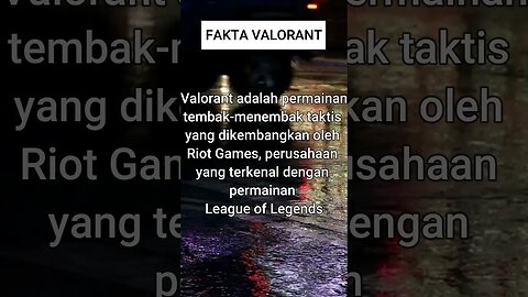 FAKTA TENTANG VALORANT#shorts