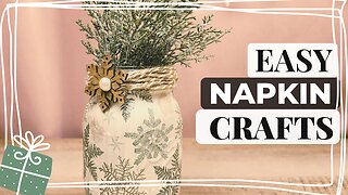 Insanely Easy DIY Napkin Hacks for Stunning Christmas Decorations | Learn Decoupage Secrets! 🎄🎅❄️