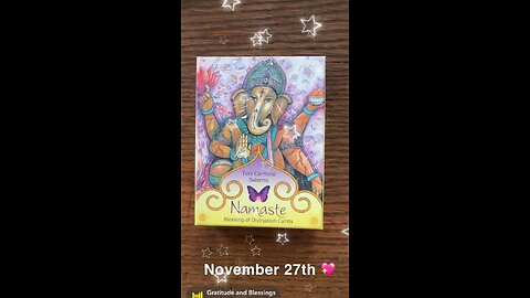 11/27/23 card: blessing of gratitude