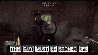 This guy must be stoned — Battlefield 5