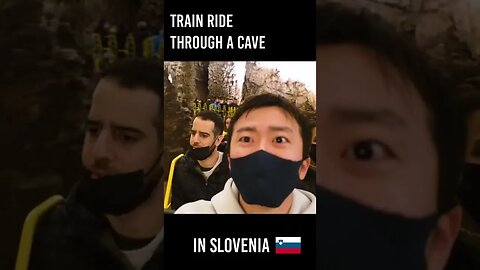 Train Ride Through A Cave in Slovenia😮 #travel #train