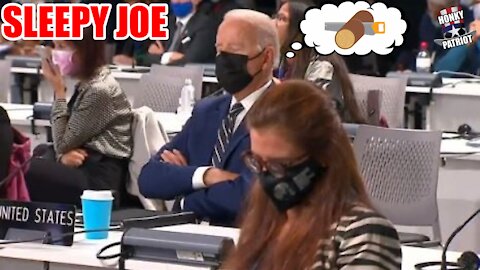 Joe Biden Appears to Fall Asleep During Opening Statements at Climate Change Conference