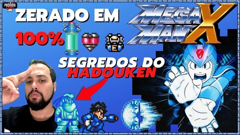 Megaman X - ZERADO em 100% + HADOUKEN com 1 VIDA - TRADUÇÃO PT-BR + DICAS para zerar rápido no SNES.