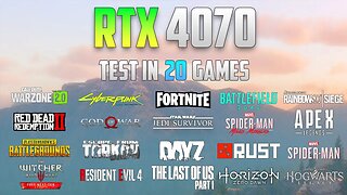 RTX 4070 Test in 20 Games - 1080p