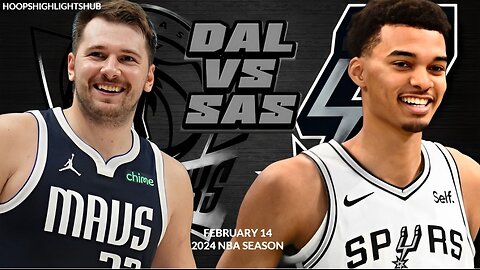 San Antonio Spurs vs Dallas Mavericks Full Game Highlights | Feb 14 | 2024 NBA Season