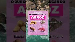 ALIMENTOS PARA SUBSTITUIR O ARROZ NA DIETA #Shorts