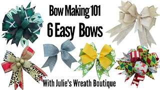 How to Make a Bow | Easy Bows | How to Make Christmas Bows | Christmas Bow Making | DIY Bows