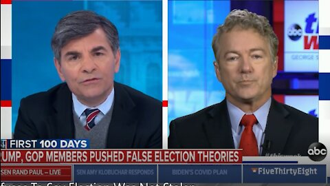 Rand Paul Refuses To Say Election Was Not Stolen