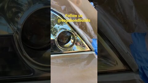 Re-Clear coating Lexus headlights @vagabondbuilds #clearcoat#clearcoatrepair #clearcoatrestoration