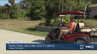Golf cart thefts on the rise