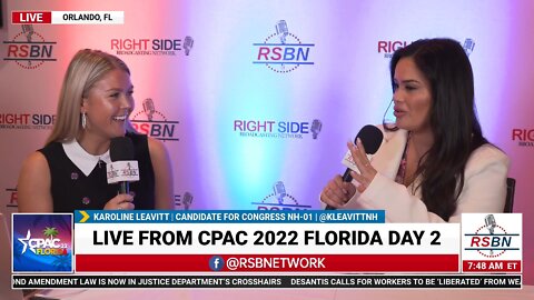 Congressional Candidate (NH-1) Karoline Leavitt's Interview with RSBN's own Liz Willis at CPAC 2022
