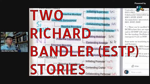 ESTP Richard Bandler being VERY expedient: Two Stories he Tells