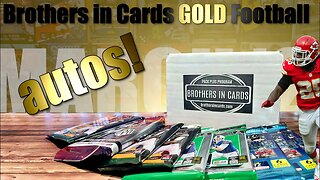 9 RANDOM HOBBY PACKS! | Brothers in Cards GOLD Football - March Pack Plus Program (Trading Cards)