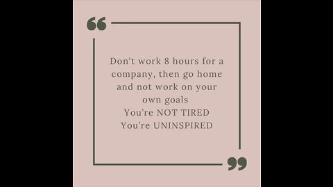 You’re not tired, you’re uninspired