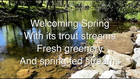 Peaceful music & videos Mountain Streams Springtime