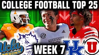 College Football Top 25 + Heisman Watch List | Week 7 | NEW Heisman Contender!!!