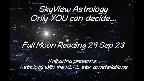 SkyView Astrology: Full Moon Reading 29 Sep '23