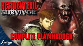 Resident Evil Survivor (PS1) Full Playthrough (No Commentary)